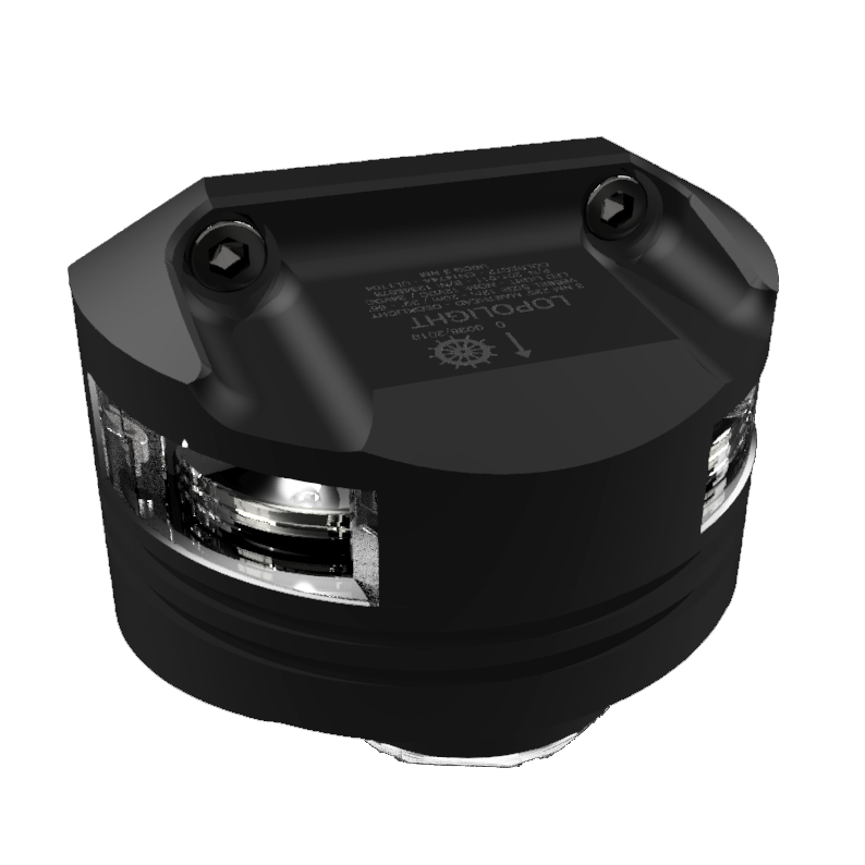 3nm Masthead + 6W Decklight, black anodized